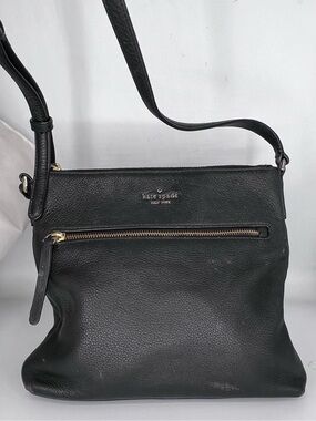 kate spade Black Pebbled Leather Crossbody Bag
